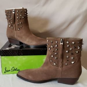 New Sam Edelman Avril Dark Taupe Suede